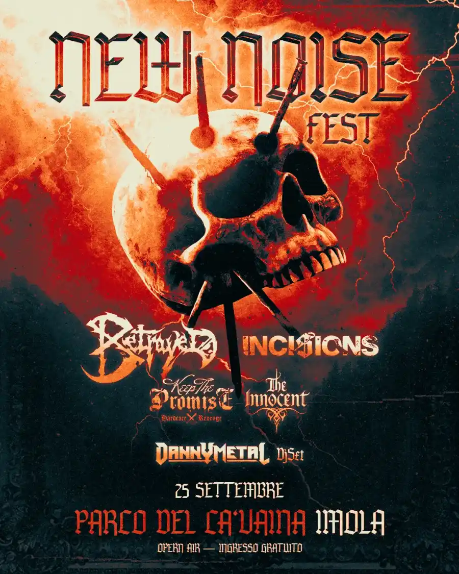 Event flyer for New Noise Fest, live in Imola on 25 September 2026